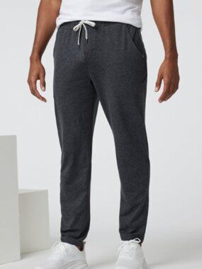VUORI MENS LARGE PONTO PERFORMANCE PANTS CHARCOAL HEATHER GRAY